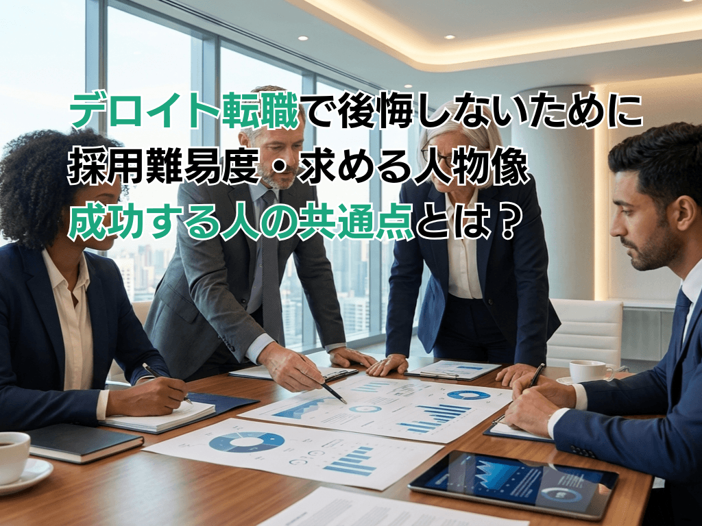 デロイト転職で後悔しないために|採用難易度・求める人物像・成功する人の共通点とは?