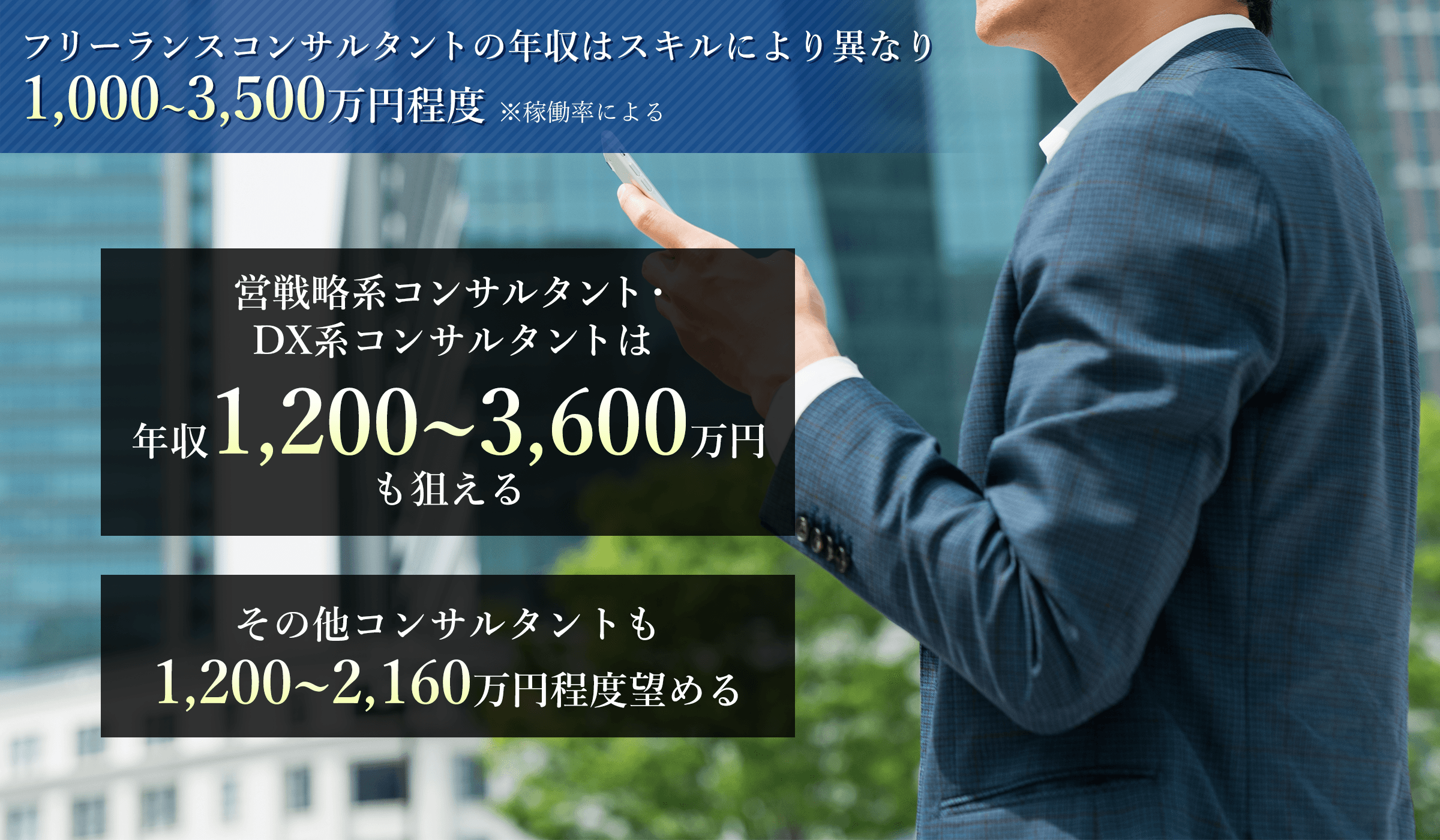 フリーランスコンサルタントにおける年収の目安と年収を増やす対策